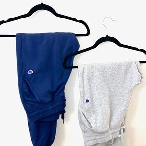 (2) WOMENS CHAMPION SWEATS - LARGE